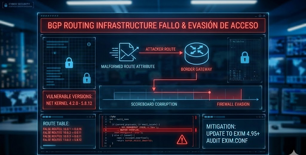AMENAZA EN INFRAESTRUCTURA: FALLO EN EL PROTOCOLO DE ENRUTAMIENTO BGP AFECTA LA ESTABILIDAD DE SEGMENTOS DE RED INSTITUCIONALES
